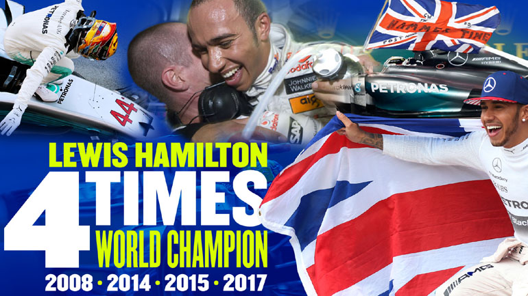 Τα τέσσερα πρωταθλήματα του Hamilton σε ένα video